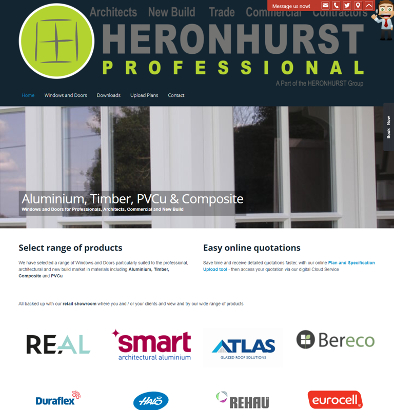 Windowpros.co.uk - Heronhurst Professional Website for Architects Windows and Doors